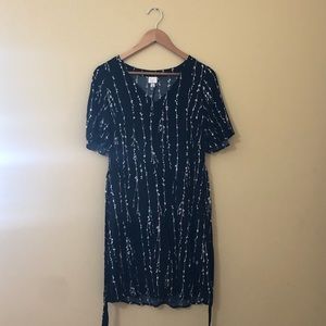 Black and White Floral Tie Waist Dress from Target